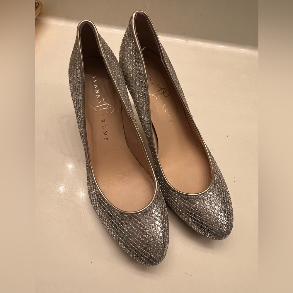 Silver Pumps